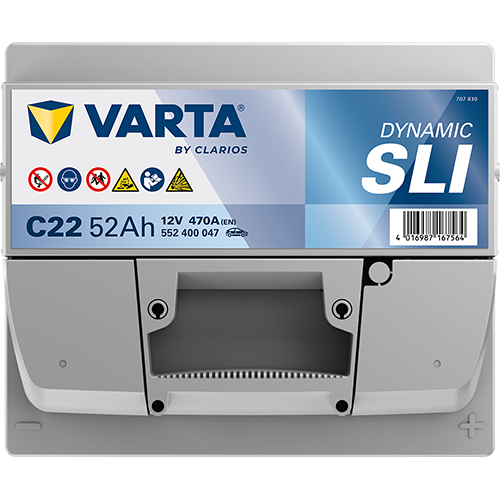 VARTA C22 Blue Dynamic 12V 52Ah 470A Autobatterie 552 400 047