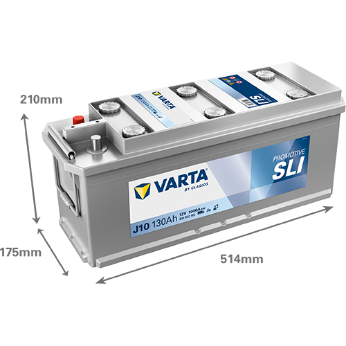 VARTA J10 ProMotive Heavy Duty 12V 135Ah 1000A LKW Batterie 635 052 100
