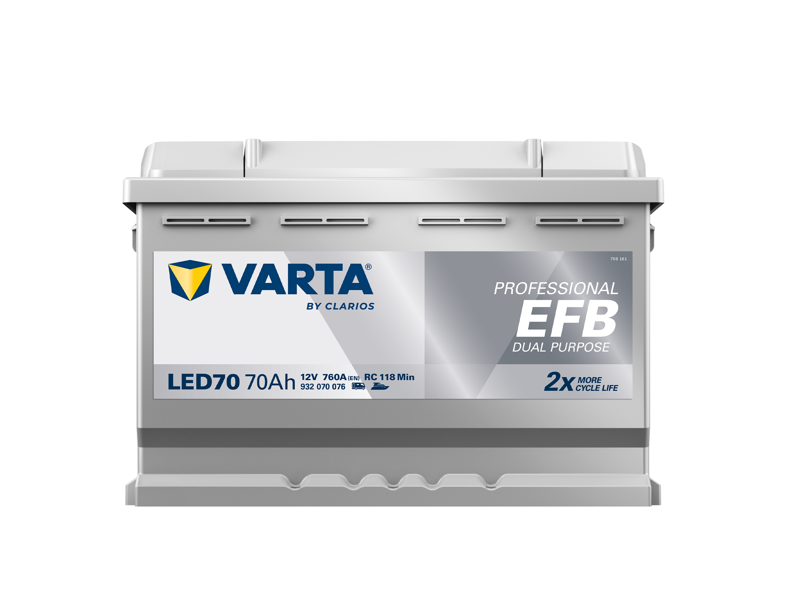 Varta LED70 Professional EFB 12V 70Ah 760A Wohnmobilbatterie