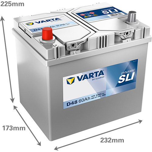 VARTA D48 Blue Dynamic 12V 60Ah 540A Autobatterie 560 411 054