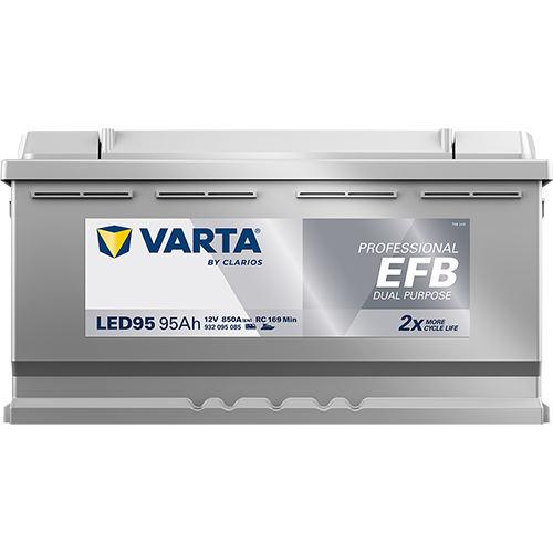 Varta LED95 Professional EFB 12V 95Ah 850A Wohnmobilbatterie