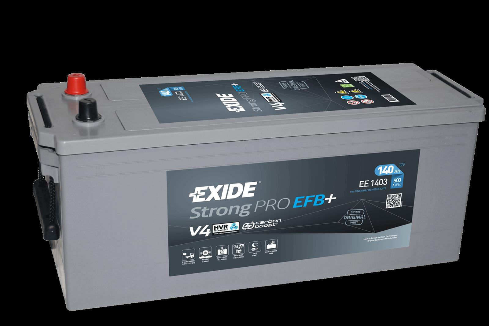 Exide EE1403 StrongPRO EFB+ 12V 140Ah 800A LKW Batterie