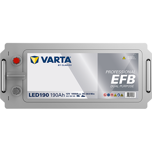 Varta LED190 Professional EFB 12V 190Ah 1050A Wohnmobilbatterie