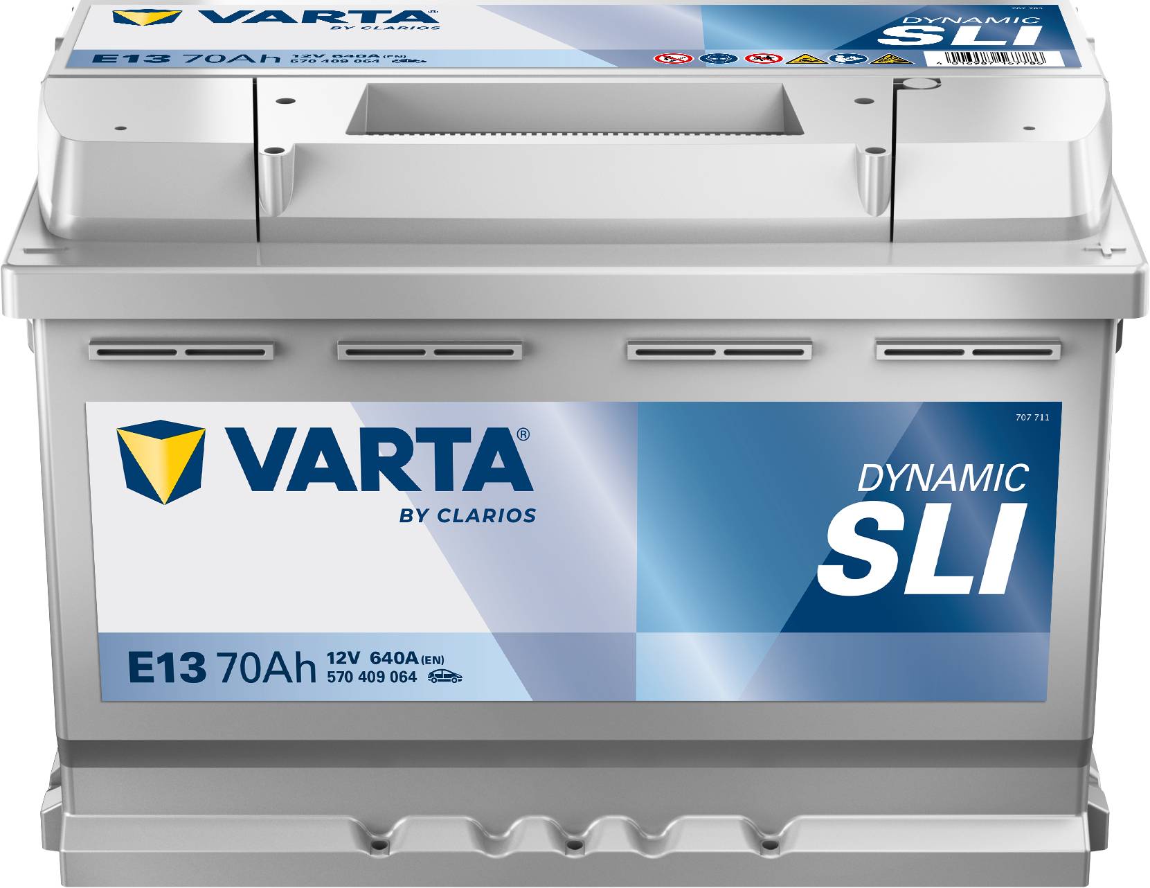 VARTA E13 Black Dynamic 12V 70Ah 640A Autobatterie 570 409 064