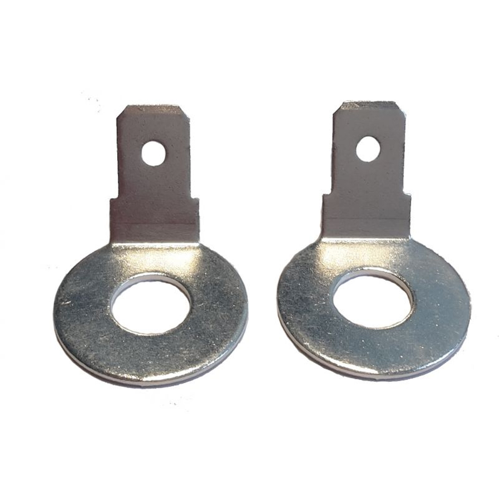Adapter M6 auf Faston F2 Flachstecker gewinkelt (Paar)