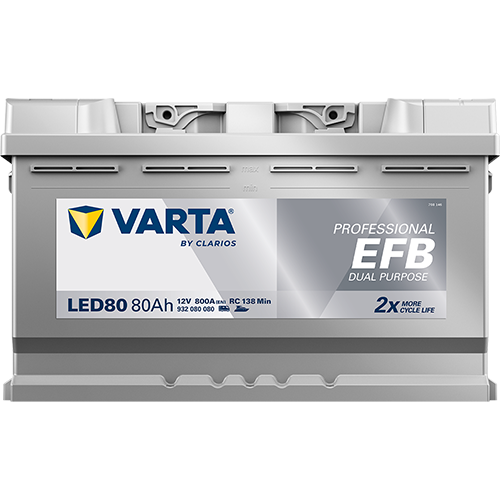 Varta LED80 Professional EFB 12V 80Ah 800A 930 080 080