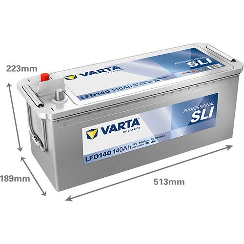 Varta LFD140 Professional Dual Purpose Versorgungsbatterie 12V 140Ah 800A