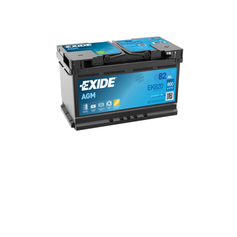 Exide EK820 Start-Stop AGM 12V 82Ah 800A Autobatterie