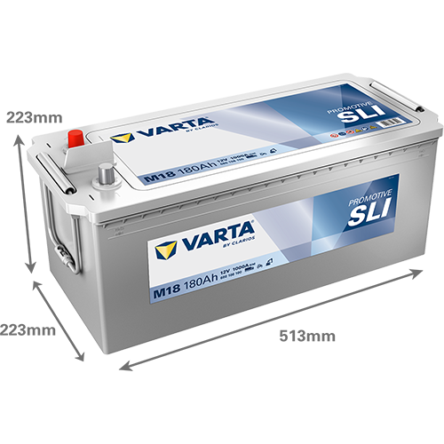 VARTA M18 ProMotive Super Heavy Duty 12V 180Ah 1000A LKW Batterie 680 108 100