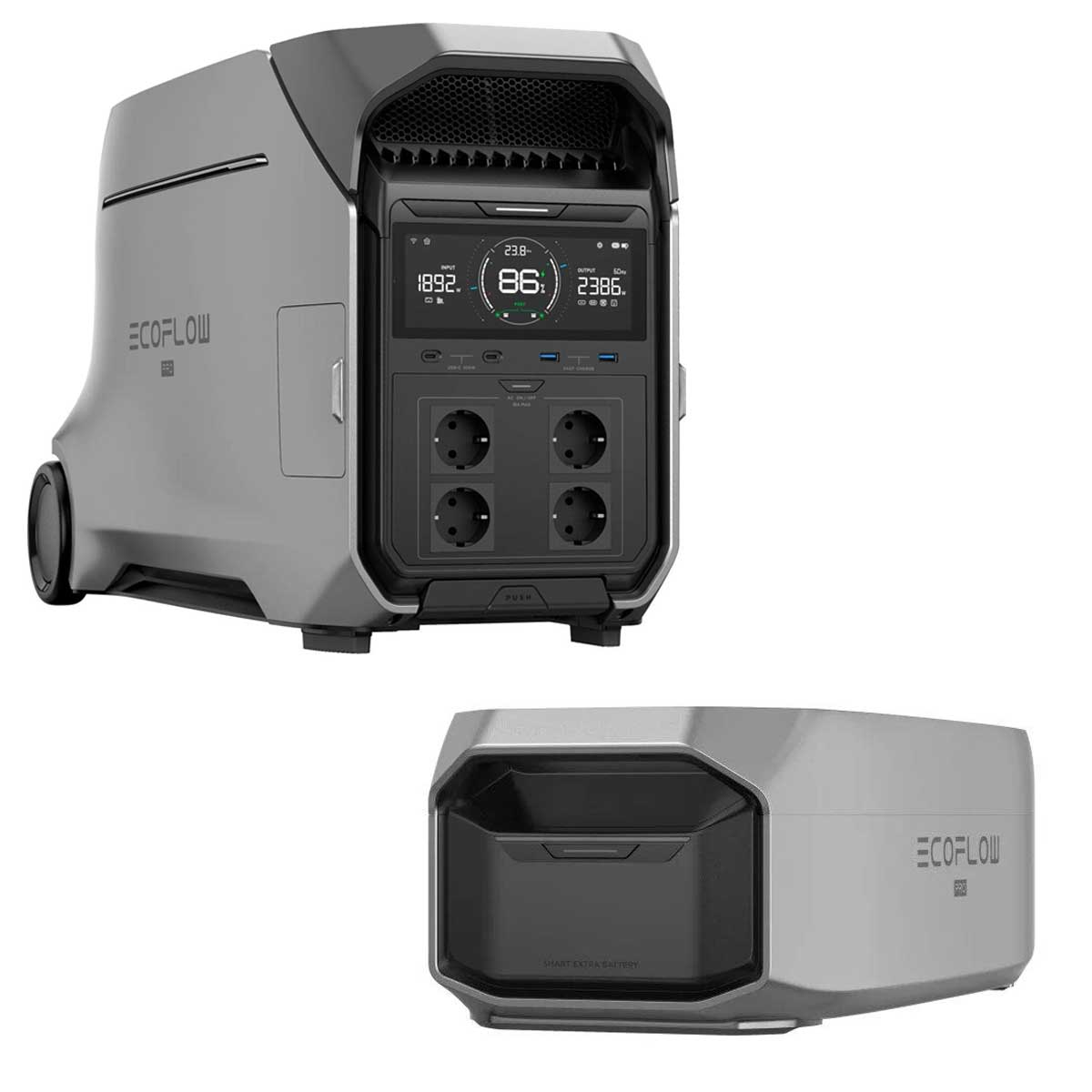 EcoFlow DELTA PRO 3 Powerstation mit DELTA PRO 3 Smart Extra Batterie EcoFlow DELTA PRO 3 Powerstation mit DELTA PRO 3 Smart Extra Batterie