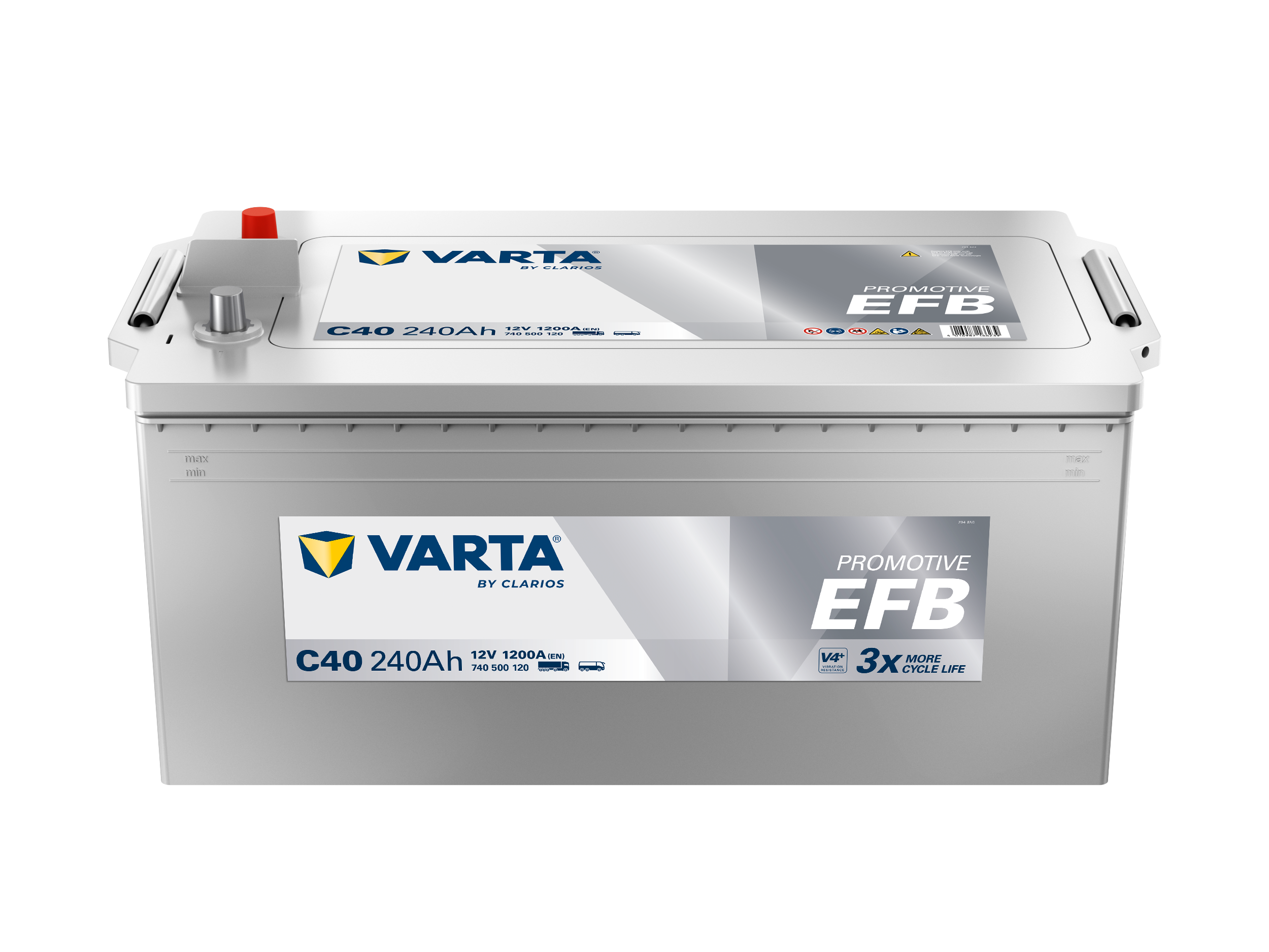 VARTA C40 ProMotive EFB 12V 240Ah 1200A LKW-Batterie 740 500 120