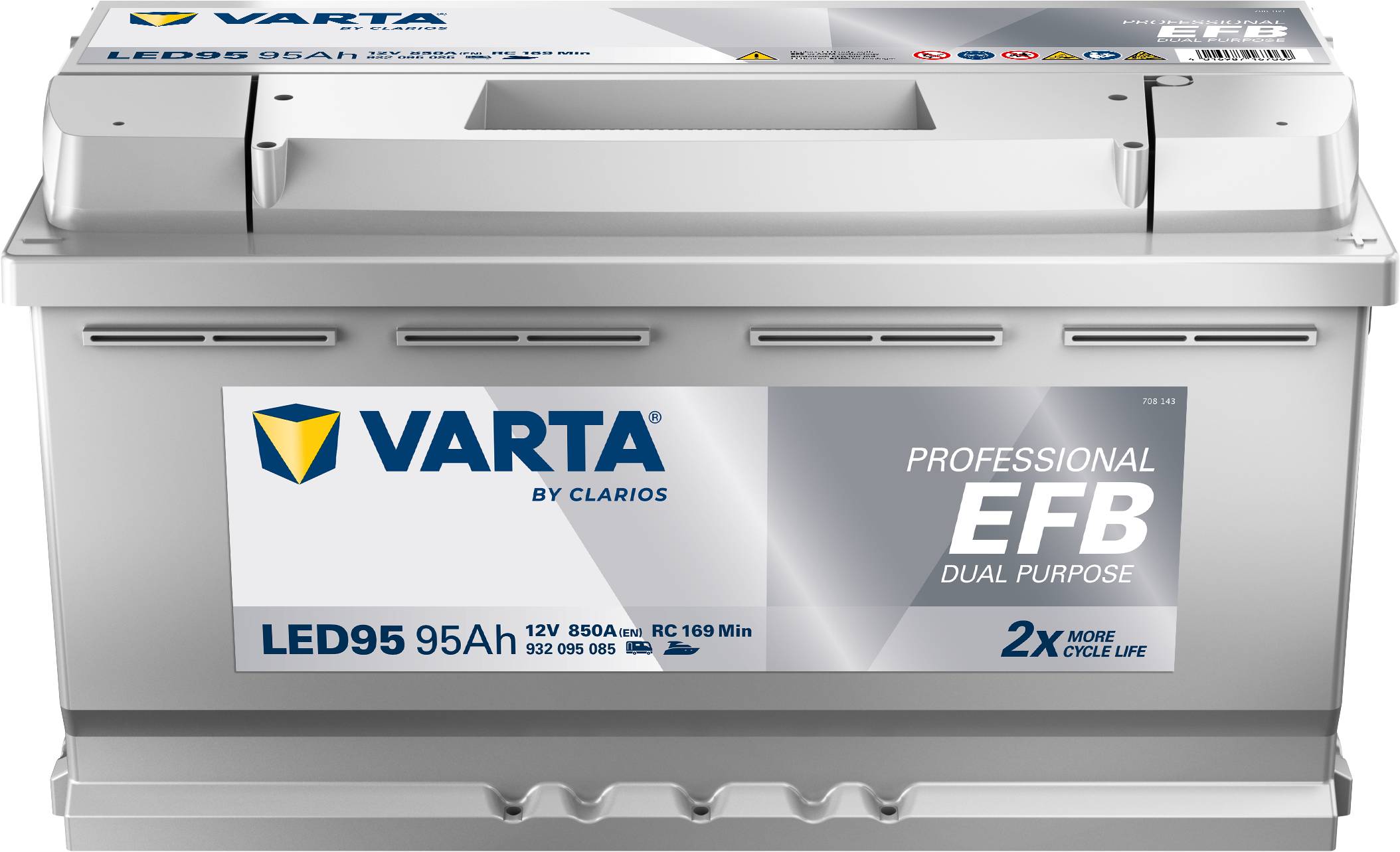 Varta LED95 Professional EFB 12V 95Ah 850A Wohnmobilbatterie