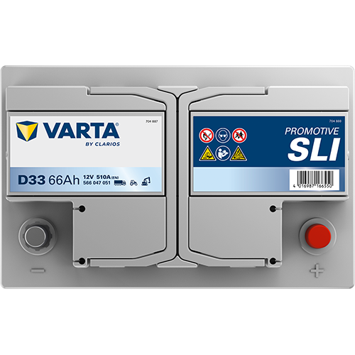 VARTA D33 ProMotive Heavy Duty 12V 66Ah 510A LKW Batterie 566 047 051