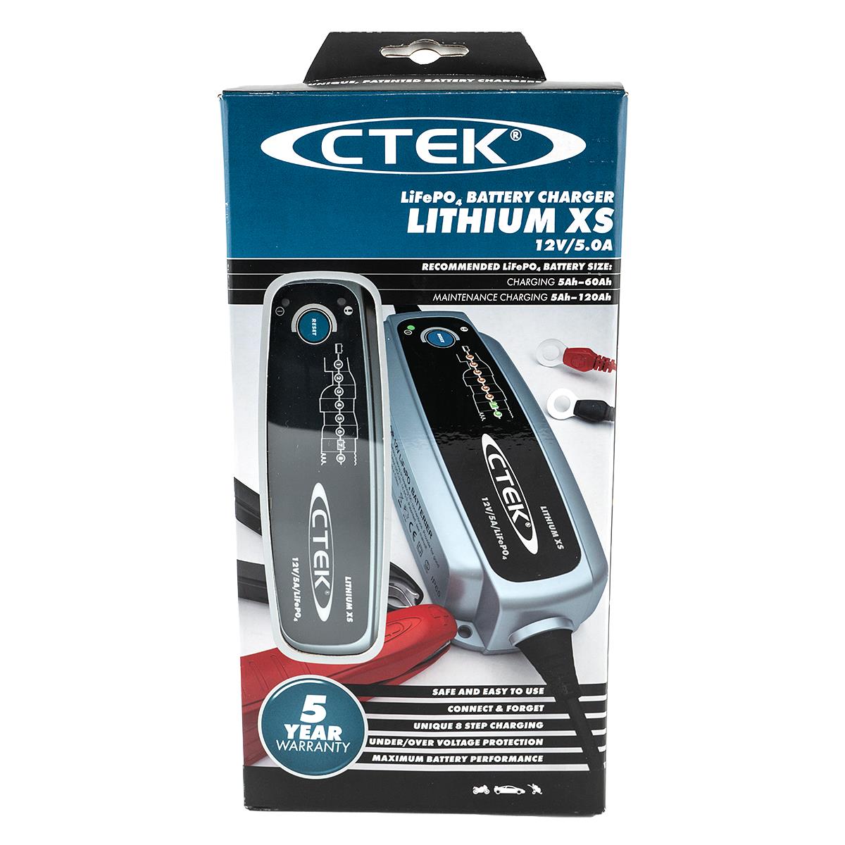 CTEK Lithium XS Batterie Ladegerät für LifePo4 Lithium 12V 5A