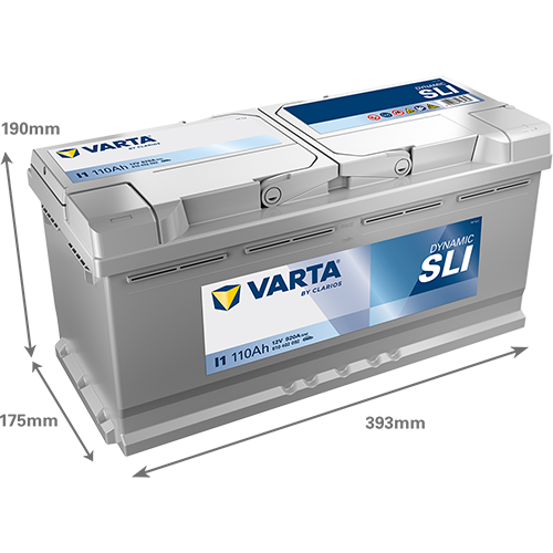 VARTA I1 Silver Dynamic 12V 110Ah 920A Autobatterie 610 402 092