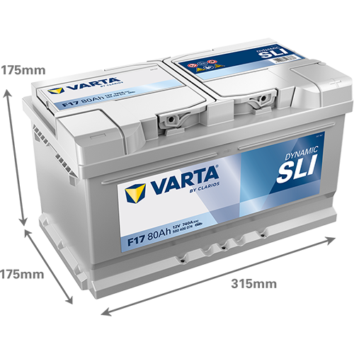 VARTA F17 Blue Dynamic 12V 80Ah 740A Autobatterie 580 406 074