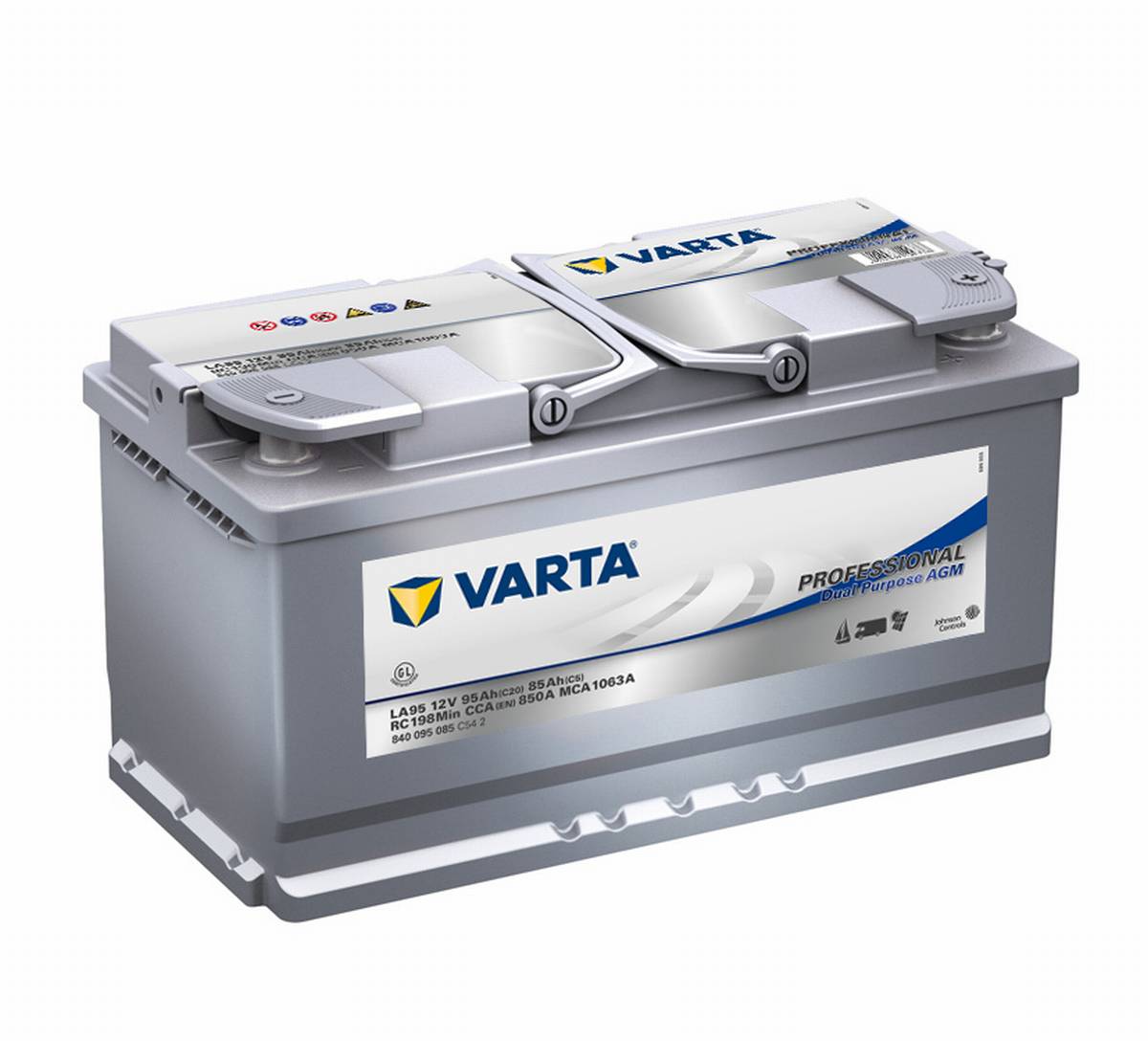 Varta LA95 Professional DP AGM Versorgungsbatterie 12V 95Ah 850A