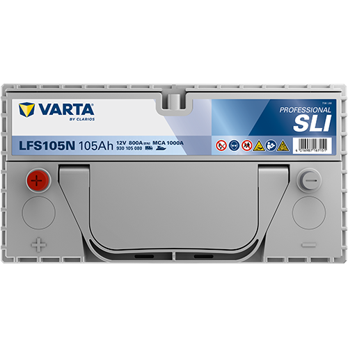 Varta LFS105N Professional Dual Purpose 12V 105Ah 800A 820 054 080 B91 2